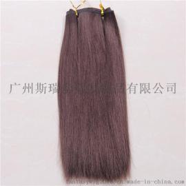 假发厂家直销日韩版棕色长直发化纤发帘假发片 一片式发排 现货
