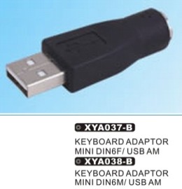 转换头 MINI DIN6/USB AM 新亚 电脑配件