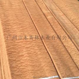 球纹沙比利木皮 家具装饰木皮 天然木皮板皮厂